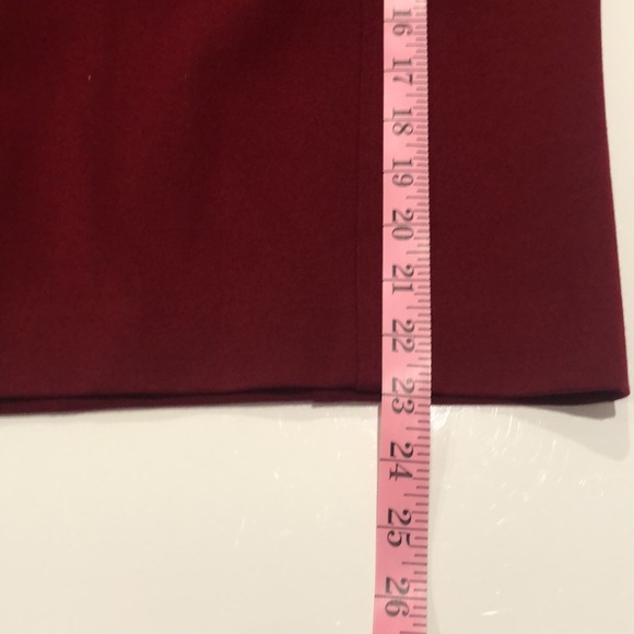 ANN TAYLOR Burgundy Pencil Skirt - Picture 5 of 6